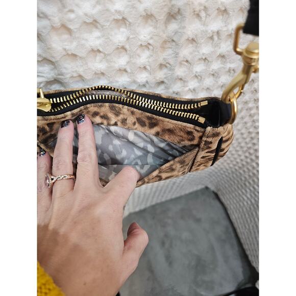 Suede leopard print Aimee Kestenberg crossbody bag - Picture 3 of 3